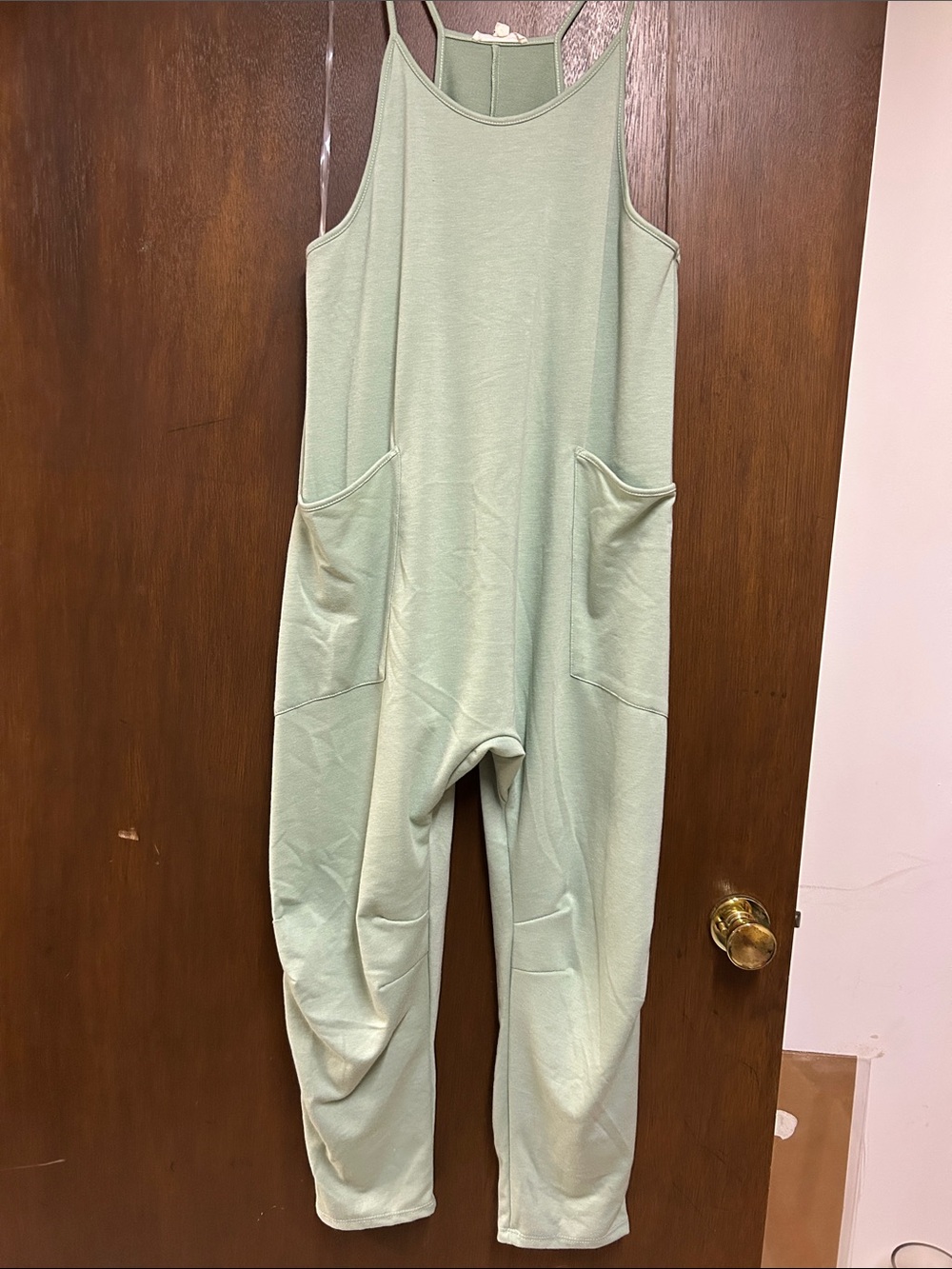Relaxed Sage Green Women's Jumpsuit